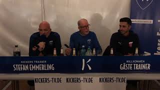 Pressekonferenz nach dem Spiel Kickers Emden vs SV DrochtersenAssel [upl. by Ailecara]