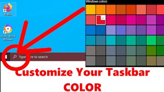 How to Customize The color of your Taskbar in Windows [upl. by Lonnie]