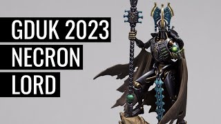 Golden Demon UK 2023 Entry  Necron Lord [upl. by Ylatan]