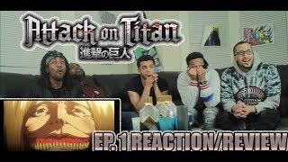 THE HORROR ATTACK ON TITAN EP 1 REACTIONREVIEW SEASON 1 [upl. by Abana]