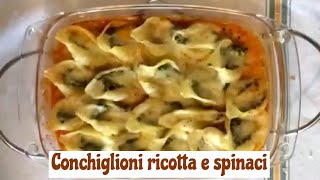 TUTTI A TAVOLA  Conchiglioni ripieni di ricotta e spinaci filanti [upl. by Other]