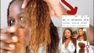 QVR Afro Kinky Bulk Human Hair Auburn Colour QVR Afro Kinky Bulk Hair reviewsTwists with QVR hair [upl. by Neerak]