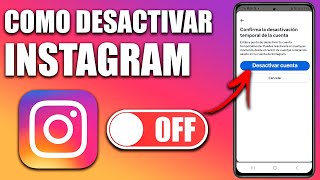 COMO DESACTIVAR CUENTA DE INSTAGRAM 2024 [upl. by Warde330]