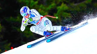 Ester LEDECKA  Downhill  Saalbach AUT  2024 [upl. by Ateinotna]