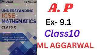 Arithmetic progression class 10ex91ml aggarwal icse math [upl. by Nitnilc]