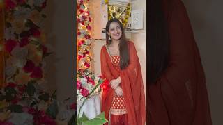 Aalisha Panwar Perform Aarati Of Ganpati Bappa amp Visarjan [upl. by Bugbee]