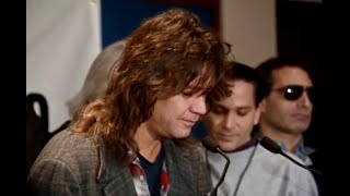 1992 Eddie Van Halen Show Complete Tribute Jeff Porcaro Press Conferente backstage Toto Lukather [upl. by Corissa]