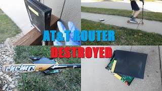 ATampT RouterModem Destruction [upl. by Janith295]