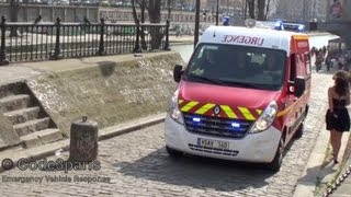 BSPP VSAV 140  CS ChâteauLandon  Paris Fire Dept Ambulance [upl. by Aletha872]