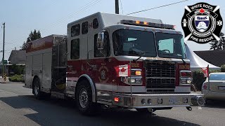 White Rock Fire Engine 1 Responding [upl. by Lachus]