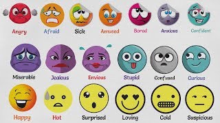 List of Emotions and Feelings  Feeling Words and Emotion Vocabulary Words [upl. by Nedyaj]