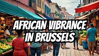 Brussels Largest African Quartier Explore Clémenceau Abattoir amp Matongé District in 4K [upl. by Eseilana516]