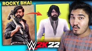 I MADE ROCKY BHAI IN WWE [upl. by Ahsimin]