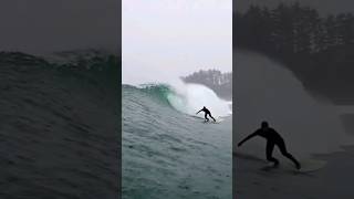 Winter Surfing At Cox Bay In Tofino Vancouver Island Canada [upl. by Lorilee]