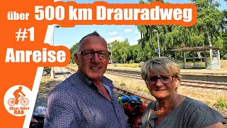 500 km Drauradweg  Teil 1 Anreise über München Salzburg Klagenfurt und Innichen nach Toblach [upl. by Jonna893]