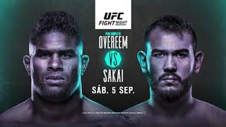 UFCVegas9 Overeem vs Sakai  Sáb 5 de Septiembre [upl. by Hras]