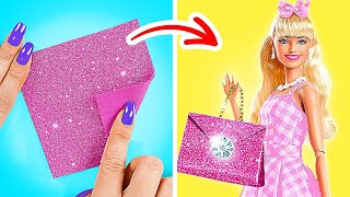 STUNNING BARBIE HACKS ❤️ Turn Trash into Glam Doll Makeover [upl. by Okihcas148]