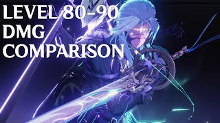 DMG Comparison Lv 80 vs 90  Wuthering Waves [upl. by Valda]