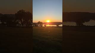 Sunrise on the Maumee River toledo sunrise bike maumeeriver [upl. by Aleahcim]