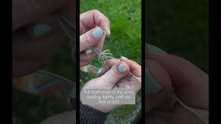 How To Finish Your Bead Loom Bracelet With A Slip Knot beadloom beadingtutorials [upl. by Niai]