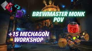 15 Workshop  Brewmaster Monk PoV M Shadowlands Season 4 Mythic Plus 925 [upl. by Nedearb]