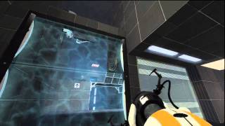 Portal 2 Coop Walkthrough Part 5  Mass And Velocity [upl. by Kcirevam]