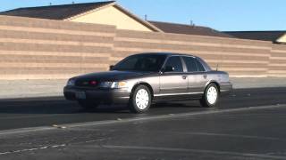 Grey LVMPD Unmarked Crown Victoria Code 3 [upl. by Ruddy]