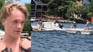 I just did it Meet the NH teenager who stopped an outofcontrol boat [upl. by Laitselec]