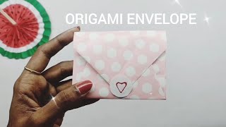 Easy Origami Envelope  how to make an easy envelope 34 [upl. by Camilo96]