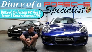 Porsche 987 Gen 2 Cayman S vs Boxster S Manual vs PDK Episode 5 Diary of a Porsche Specialist [upl. by Acire154]