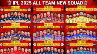 IPL 2025  ALL Teams New Squad Ipl 2025 All team New full Squad Ipl 2025 All New players [upl. by Earased222]