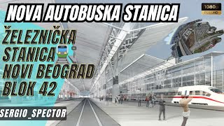 Nova glavna autobuska stanica Beograd kompletan obilazak Železničke stanice Novi Beograd beograd [upl. by Tterrej766]