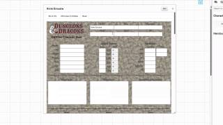 Roll20 Character Sheets Play Your Tabletop Game Online [upl. by Malorie]