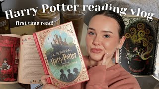 reading HARRY POTTER for the FIRST TIME 🪄🔮 cosy reading vlog 🎃🍂 minalima edition 🤎 [upl. by Nemlaz903]