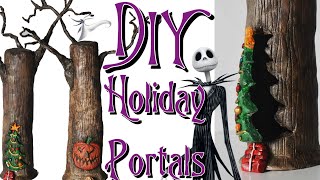 DIY Holiday Portal Trees from Tim Burtons The Nightmare Before Christmas [upl. by Ahsekal]