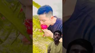 Kya kha liya isne 🥺😃fruit dragonfruit funny satisfying flowers comedy ytshorts shorts [upl. by Marceau]