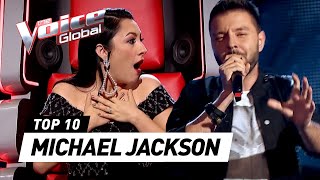 MindBlowing MICHAEL JACKSON Blind Auditions on The Voice [upl. by Nivak]