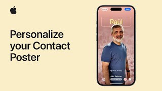 How to personalize your Contact Poster on your iPhone  Apple Support [upl. by Belak]