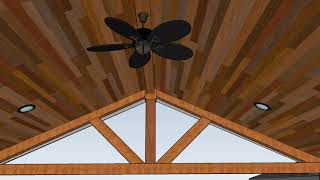 Gable Roof Patio Cover Sketchup [upl. by Angle]