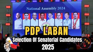 PDP LABAN Selection Of Senatorial Candidates  2025  PDP Laban National Assembly [upl. by Manaker]