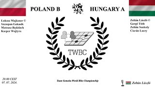 Gomoku TWBC 2024  Poland B vs Hungary A [upl. by Halland]