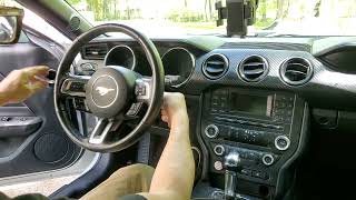 Working with the steering wheel S550 Ford Mustang 20152022 remove airbag horn more [upl. by Drexler]