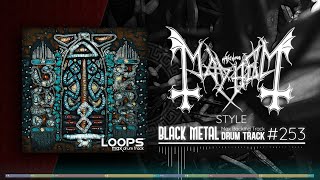 Black Metal Drum Track  Mayhem Style  180 bpm [upl. by Eiffe]