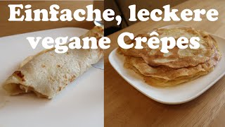 Einfache leckere Vegane Crêpes [upl. by Enirtak]