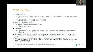 What is and isnt said Voice gossip and feedback in a global workplace [upl. by Rist926]