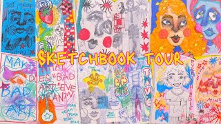 SKETCHBOOK TOUR  watch this if you need ideas to fill your sketchbook [upl. by Annohsal]