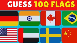 Guess and learn 100 Flags in 3 seconds  country Flag quiz [upl. by Tteirrah]