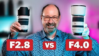 Canon RF 70200mm F28 vs F4 [upl. by Notanhoj]