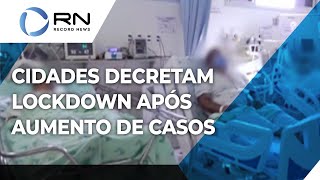 Cidades do interior de São Paulo decretam lockdown após aumento de casos por covid19 [upl. by Cacilie215]