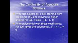 The Cardinality of Algebraic Numbers [upl. by Hobie]